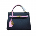 Naujas odinis kūrybingo spalvų derinimo dizainas, delno ra&scaron;tas, pečių kurjerio krep&scaron;ys, madingas universalus rankinukas medium 22cm