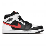 Air Jordan 1 Mid Chile Red Unisex sportbačiai Balti Juodi 554724-075 43