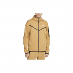 Nike Sportswear Tech Fleece su užtrauktuku Hoodie Elementinė aukso/Balto spalvos Vyri&scaron;kas Streetwear CU4489-722 XXXL
