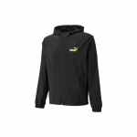 Puma Logotipas Spausdinti Sportinė striukė su gobtuvu Vyri&scaron;ki vir&scaron;utiniai drabužiai juodi 678013-01 M