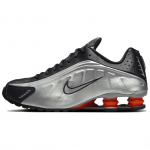 Nike Shox R4 OG Orange Twist Unisex sportbačiai Sidabriniai Juodi Metaliniai-Sidabriniai HQ1988-002 48.5