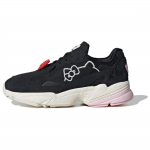 Hello Kitty x adidas Falcon Juodi Skaidriai Rožiniai Moteri&scaron;ki Sportbačiai Pagrindinė Juoda Kreminė IG6788 36