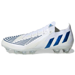 Adidas Predator Edge.1 L AG Mink&scaron;tos dirbtinės dangos futbolo bateliai Balti Mėlyni Vyri&scaron;ki futbolo bateliai GW3656 40