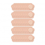 50 vnt. bambos pleistrų ricinos aliejumi, pleistrai bambai, odai draugi&scaron;kas ricinos aliejaus terapijos įklotas, vienkartinis apsauga nuo pratekėjimo, įvyniojimas namams, kelionėms 50pcs