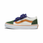Vans Old Skool V Laisvalaikio Patogūs Patvarūs Kvėpuojantys Žemi Vaikų Riedlenčių Batai Vaikų sportbačiai Balti Žali VN0A38HD6GL 32.5