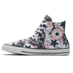 Converse All Star Retro Patogūs Auk&scaron;ti Drobės Batai Unisex Sportbačiai Juodi Balti Raudoni 166985C 36