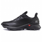 Salomon Alphacross Blast Gtx Audinys Patvarus Kvėpuojantis Žemi Bėgimo Bateliai Vyri&scaron;ki Sportbačiai Juodi 411053 43⅓