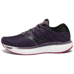 Saucony Hurricane 22 Patogus Tinklelio Amortizacija Lengvas Neslystantis Atrama Žemi Bėgimo Bateliai Moteri&scaron;ki sportbačiai Violetiniai Juodi S10544-20 36