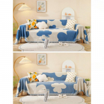 &Scaron;enilinis lengvos prabangos sofos užvalkalo audinys keturių sezonų universalus paprastas modernus viskas įskaičiuota universalus sofos užvalkalas auk&scaron;tos klasės užvalkalas rank&scaron;luostis 180*130