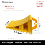 Specialus plastikinis fiksatorius automobilių padangoms, lengvas ir ne&scaron;iojamas guminis ratų blokas, su puikiu neslystančiu efektu