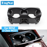 Automobilio centrinės konsolės gėrimų puodelių laikiklio i&scaron;orinis dangtelis skirtas Mercedes BENZ S Class W221 2008-2013 S300 S350 S400 S450 S500 W221 Black
