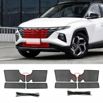 &bdquo;Hyundai Tucson UP&ldquo; priekinėms grotelėms nuo vabzdžių tinklo radiatoriaus kondensatoriaus apsauginis dangtelis nuo &scaron;iuk&scaron;lių smėlio nerūdijančio plieno Without Camera Model