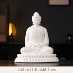 Feng shui kinų stiliaus Budos statula, &Scaron;akjamunio Budos statula, Zen Didžiojo Saulės Budos namų svetainės prie&scaron;kambario dekoracija a