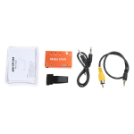 Mini FPV DVR Vaizdo ir garso įra&scaron;ymo įrenginiai FPV nuotolinio valdymo pultams, multicopteriams, akinukams, monitoriams. Įmontuota 3,7V 400mAh baterija oranžinė