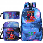 C. Ronaldo studenti&scaron;ka kuprinė + maža rankinė per petį + pie&scaron;tukinė - trijų dalių kuprinė School bag 3-piece set