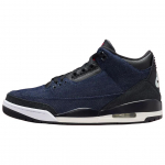 Jordan x Air Jordan 3 Mid top Vintage Basketball Shoes Unisex Blue Black IH7959-400 44
