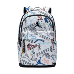 Jordan Spalvotas Grafiti Spaudinio Kuprinė Didelė Unisex Kuprinė Balta JD2533200AD-005 White