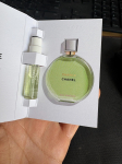 Chanel Chance Eau de Parfum 1,5 ml - Gaivus gėlių kvapas, ilgai i&scaron;liekantis, universalus kasdieniam dėvėjimui. žalia