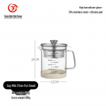 1200ML Auk&scaron;to boro silikatinio stiklo filtruojamas ąsotis