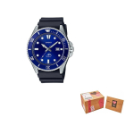 CASIO vyri&scaron;kas YOUTH mėlynas laikrodis MDV106B-2AV MDV106B-2AV Random Watch Box blue