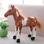 Zebra Pliu&scaron;inis Gyvūnas Animal Crossing Mink&scaron;tas Didelis Pripildytas Arklys Realisti&scaron;kas Hukelma Prakaituotas Lusama Pliu&scaron;inis Žaislas Lėlė Vaikui Dovanai Mielas Pūkuotas Huggable Kawaii 60-65cm