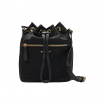 Burberry nailoninė kibiro formos rankinė, juodos odos apdaila, rai&scaron;telis, crossbody rankinė 81092671 Basic Set (Bag+Dust Bag) black