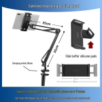 Vokietija 2026 YF Ne&scaron;iojamas monitorius 360&deg; mechaninis laikiklis 17 colių ekranams Black, Fits up to 17.3-inch