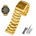 auk&scaron;tos kokybės nerūdijančio plieno laikrodžio apyrankė Diesel DZ7333 DZ4344 rie&scaron;o dirželis vyri&scaron;kas didelis ciferblatas auksiniai aksesuarai 26 28mm apyrankė 22mm auksinė