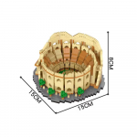 KNEW BUILT Euro Constrution Roma Colosseum Mikro Mini Statybiniai Blokiniai Žaislai, skirti Suaugusiųjų Vaikų Kolekcijai, Arc Triomphe Louvre Didelis in bag