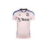 Adidas Manchester United Soccer Jerseys Men's Ice Crystal Pink Moderate Straight Fit HT4293 XL white