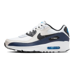 Nike Air Max 90 Odiniai GS Phantom Thunder Blue Vaikams Sportbačiai Balti Football-Grey Juodi CD6864-404 39 white