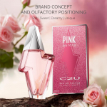 Rožinis Aurora Trace kvepalai moterims &ndash; Gėlių ir vaisių ilgai i&scaron;liekantys EDP 75ml