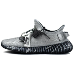Adidas Originals Yeezy Boost 350 V2 Amortizuojantis Atsparus dilimui Kvėpuojantis Žemi Laisvalaikio Batai Unisex Skystas Sidabras HQ4540(Komanda96-) 38⅔ gray