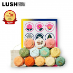 Oficialus LUSH Sezoninis Putojančių Vonios Bombonų Rinkinys Dovanų Pakuotė 12 Vienetų Rankų Darbo Natūralus Auk&scaron;tos Klasės Grįžimo &Scaron;ventė Socialinis Stilingas beige