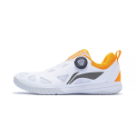 Li Ning Mage ESS Atsparūs trinčiai Kvėpuojantys Žemi Stalo Teniso Batai Unisex Balti Oranžiniai APTT001-2 43 mandarinas