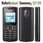 Atnaujintas Samsung E2120/E2121B mobilusis telefonas su 1 SIM kortele E2121B simple set juoda