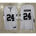 Vyri&scaron;ki NFL Raiders 17 Adams 98 Crosby Siuvinėtas Futbolo Džersis Trumpomis Rankovėmis Medvilnės Mi&scaron;inio V-Kaklas Sportinė Apranga XXXL