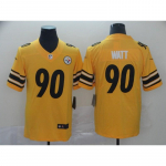 Pittsburgh Steelers NFL Futbolo Džersis Trumpomis Rankovėmis Siuvinėta Komandos Uniforma Vyri&scaron;ki Gerbėjų Drabužiai Steelers Yellow 90 Gen 2