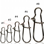 Žiedai žvejybos jungtis, tvirta, graži, sukamoji užrakto užsegimai, skirti žvejoti gėlame vandenyje, sūriame vandenyje 100pcs-Size1-40LB