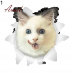 Namų biuro 3D mielas katės sienos meno lipdukas Vonios kambario tualeto dangčio dangčio lipdukas 1#