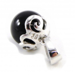 Les Tr&eacute;sors De Lily [C4748] - Pendentif Argent 'Ruth' Onyx juoda