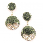 Dolce Vita [C6554] - Boucles Cr&eacute;ateur 'DV - Satin' Gris Argent&eacute; pilka