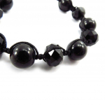 Les Tr&eacute;sors De Lily [J6847] - Bracelet ethnique 'Shambhala' noir