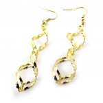 Les Tr&eacute;sors De Lily [N3691] - Boucles Cr&eacute;ateur 'Chor&eacute;graphie' dor&eacute; (g&eacute;om&eacute;triques) auksas