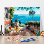 Menai PASIDARYK PATS Tapyba pagal skaičius Skaitmeninė aliejinė tapyba Deimantinė tapyba Pomėgiai Namų dekoras Tapyba skaičiais Aliejinė tapyba 40x50cm no frame