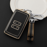NAUJAS TPU automobilio raktų dėklas, visas dangtelis, skirtas Renault Koleos Kadjar Megane Talisman Captur Espace Clio 2016-2019 4 mygtukų raktų pakabuko priedai key case set 1 juoda