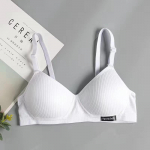 Moterų mergaičių medvilniniai apatiniai liemenėlės su viela nemokamai Push Up apatinis trikotažas Bralette Brassiere Seamleass Bras XL