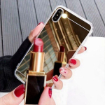 Makeup Mirror Bling silikoninis dėklas, skirtas Realme C31 C35 C55 C33 C30 C25S C21Y C25Y 8 9 10 Pro OPPO A96 A54 A74 A94 5G A55 A76 A53 A16 A72 A57S A77S dangtelis OPPO A16S auksas