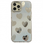 Mielas &Scaron;irdelės Meilės Mados Veidrodinis Padengimas Bamperis Telefono Dėklas iPhone 14 Pro Max 11 12 13 Pro Max Prabangus Mink&scaron;tas Galinis Dėklas For iPhone 11