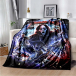 Siaubo filmo veikėjo antklodė Scream animacinių filmų antklodė Džeisono penktadienio antklodė Helovino flanelinė antklodė miegamojo svetainės sofai 150x200cm